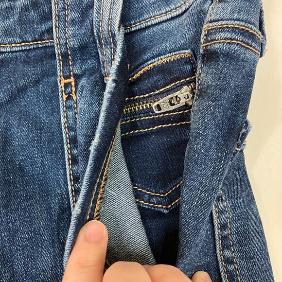 Joie | Skinny Jeans Large Pockets Zip Ankle Dark Wash Cotton Blend Womens 24 - Picture 7 of 9